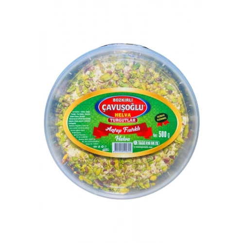 ÇAVUŞOĞLU TAHİNLİ HELVA ANTEPFISTIKLI 500GR PET