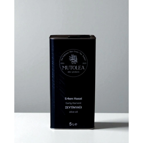 MUTOLEA ERKEN HASAT ZEYTİN YAGI 5.LT TENEKE
