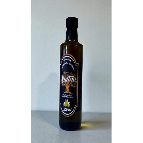 SULTAN SOGUK SIKIM NATÜREL SIZMA ZEYTİNYAĞI 500 ML CAM