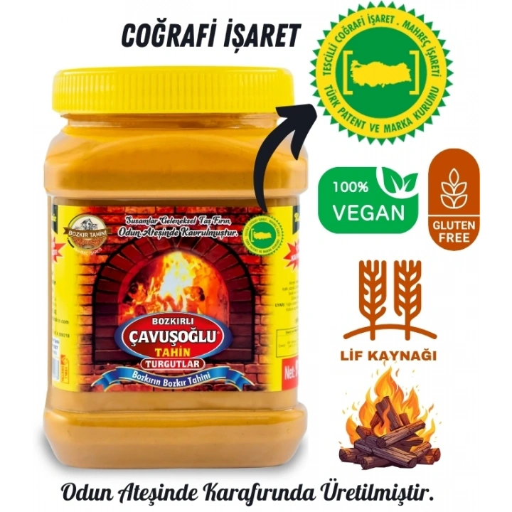 Çavuşoğlu odun ateşinde karafırında çifte kavrulmuş kepeksiz bozkır Tahini 930g