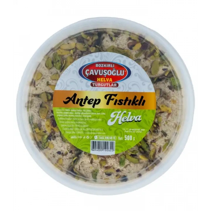 Çavuşoğlu Tahinli Helva Antepfıstıklı 500gr pet