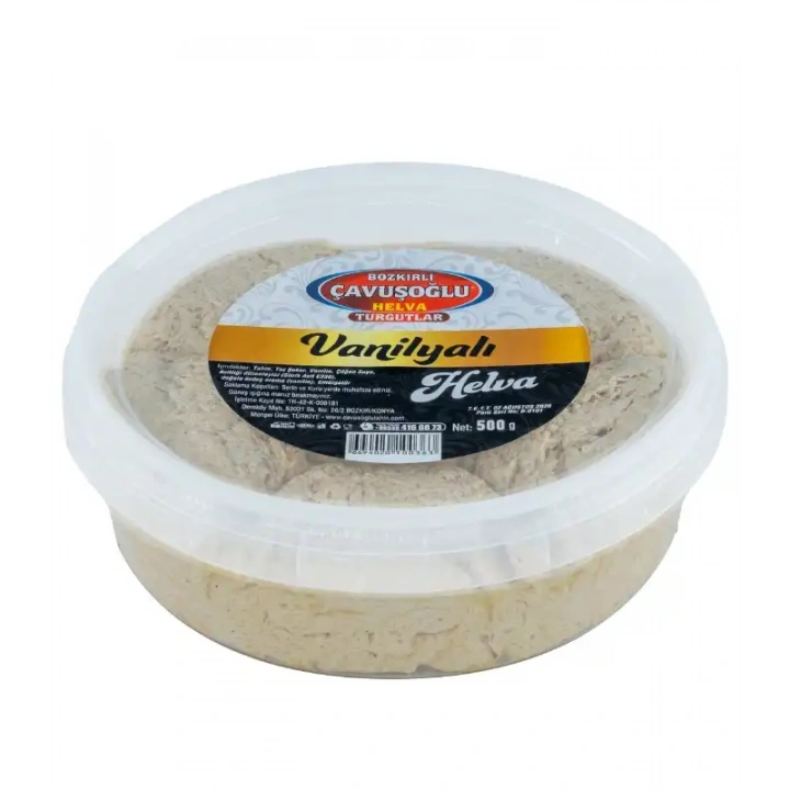 Çavuşoğlu Tahinli Helva sade vanilyalı 500gr pet