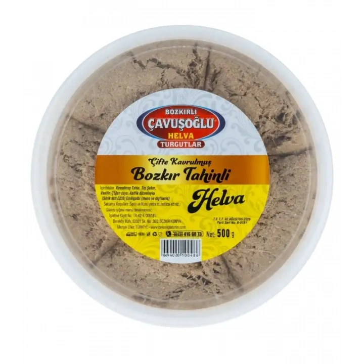 Çavuşoğlu Tahinli Helva sade vanilyalı 500gr pet