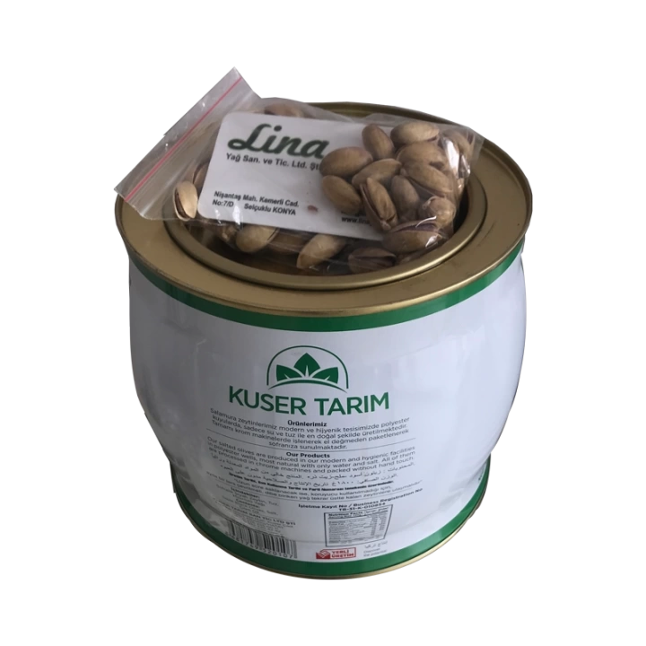 KUSER YAGLI SALAMURA SİYAH ZEYTİN (290/320) 1,8 KG ( 50 gr Antep Fıstıgı Hediye)