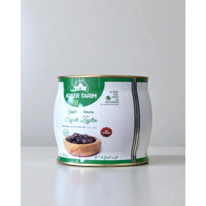 KUSER YAGLI SALAMURA SİYAH ZEYTİN (290/320) 1,8 KG