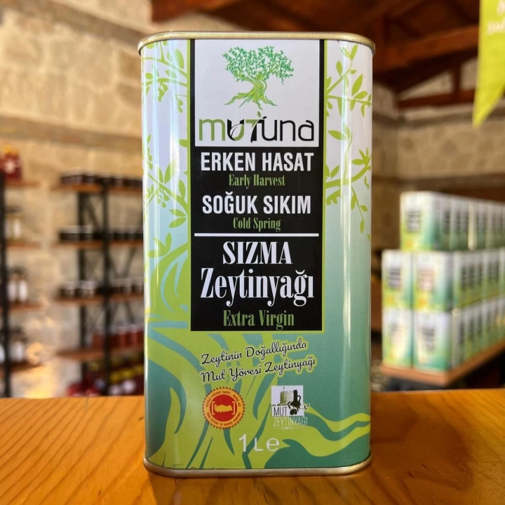 MUTUNA ERKEN HASAT SOGUK SIKIM SIZMA ZEYTİNYAGI 1 LT