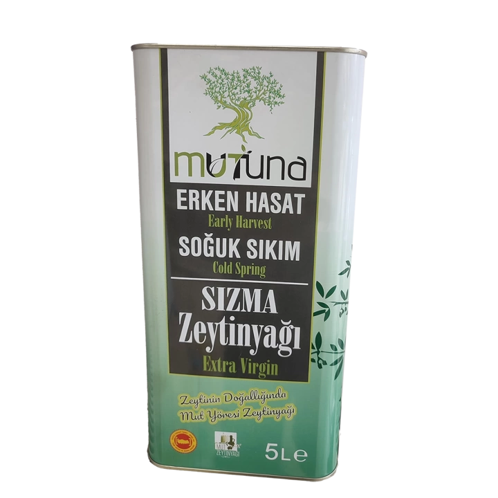 MUTUNA ERKEN HASAT SOGUK SIKIM SIZMA ZEYTİNYAĞI 5 LT