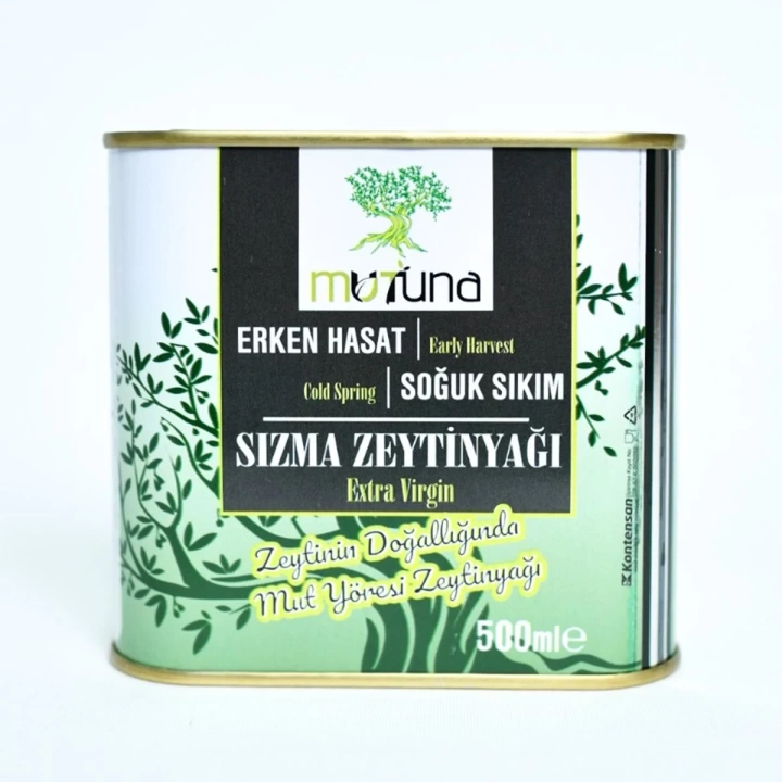 MUTUNA ERKEN HASAT SOGUK SIKIM SIZMA ZEYTİNYAGI 500 ML