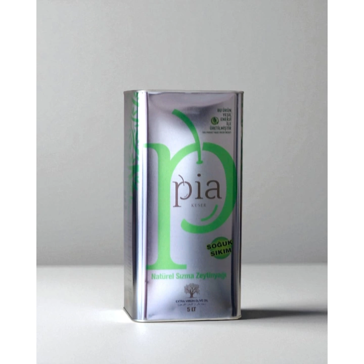 PİA KUSER SOGUK SIKIM NATUREL SIZMA ZEYTİNYAĞI 5 LT