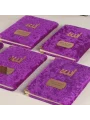 64 Sayfa Mor Kese ve İnci Tesbihli Kadife Yasin