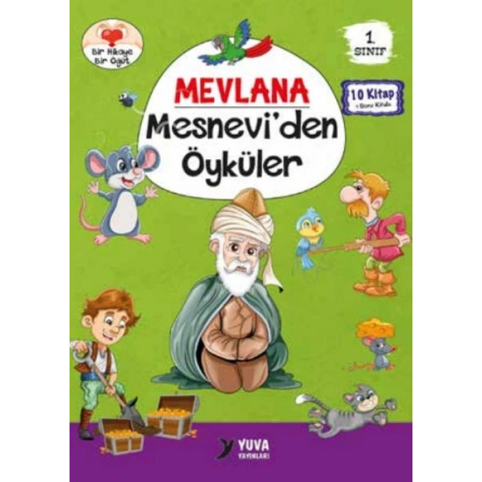 1. Sınıf Mevlana Mesneviden Öyküler (10 Kitaplık Set)