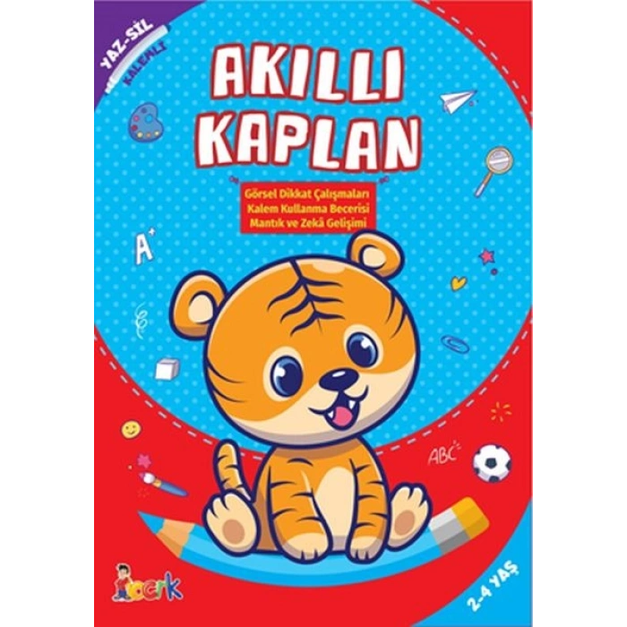 Akıllı Kaplan - Yaz-Sil-Kalemli