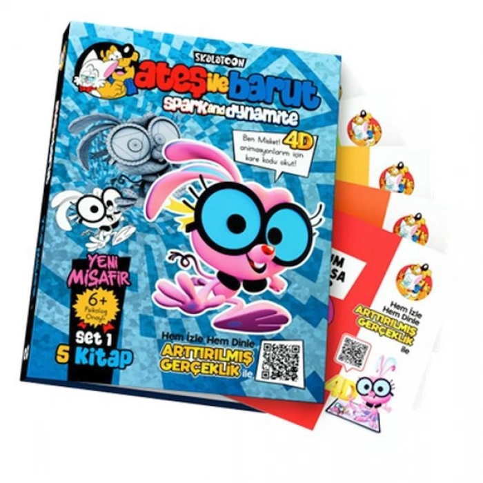 Ateş İle Barut Yeni Misafir Ar (4D) Animasyonlu Kitap Set 1