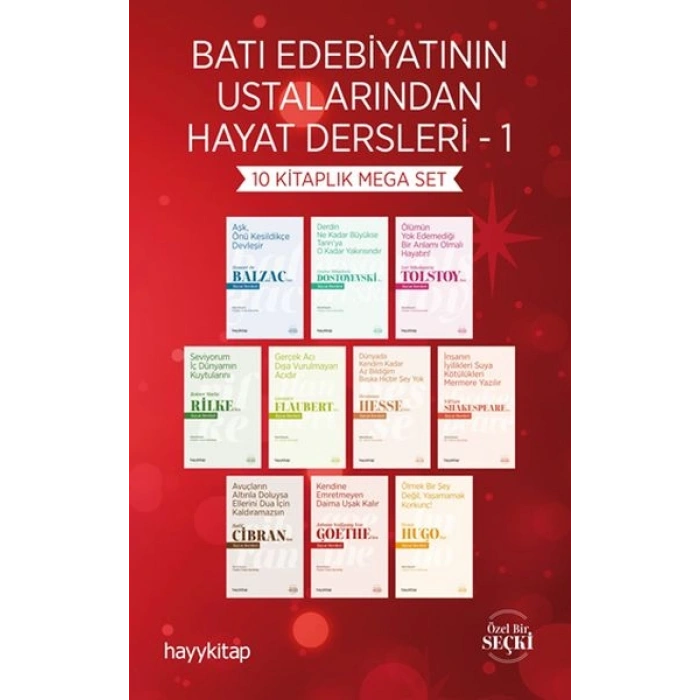 Batı Edebiyatının Ustalarından Hayat Dersleri - 1 (10 Kitap)