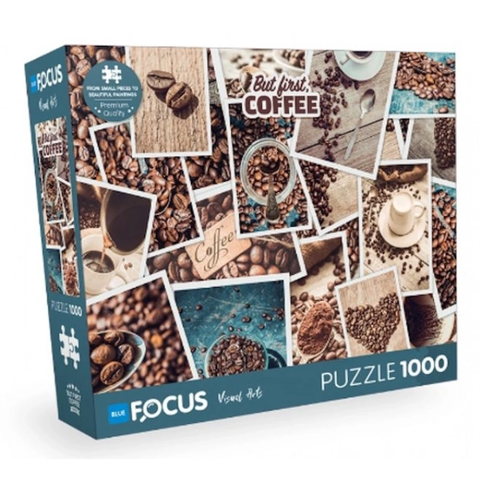 Blue Focus But Fırst Coffee - 1000 Parça