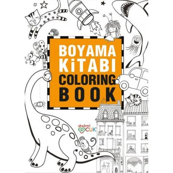 Boyama Kitabı - Coloring Book - 24X33,5 cm
