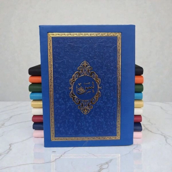 Çanta  Boy Termoderi Kapaklı 128 Sayfa Yasin Saks Mavi