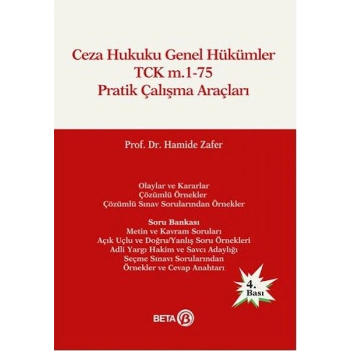 Ceza Hukuku Genel Hükümler TCK m.1-75 Pratik Çalışma Araçları