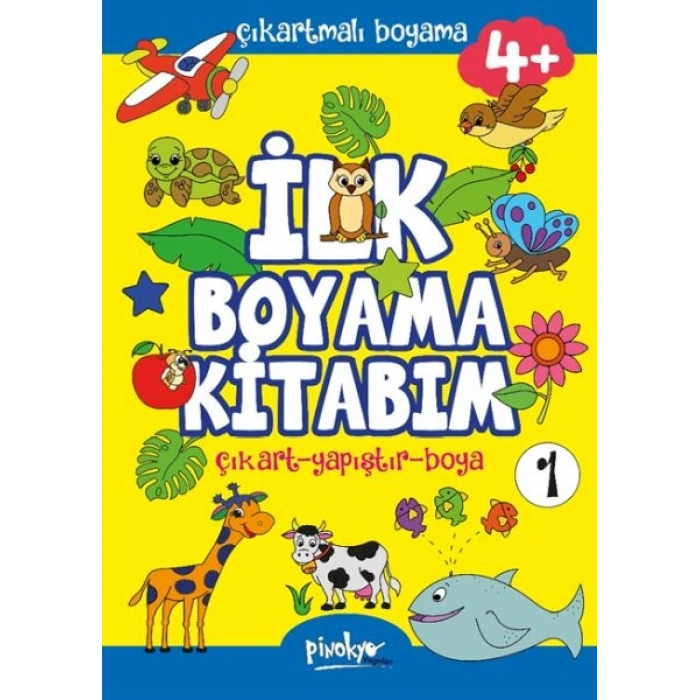 Çıkartmalı İlk Boyama Kitabım 4+ Yaş-1