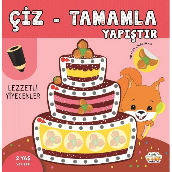 Çiz-Tamamla-Yapıştır Lezzetli Yiyecekler