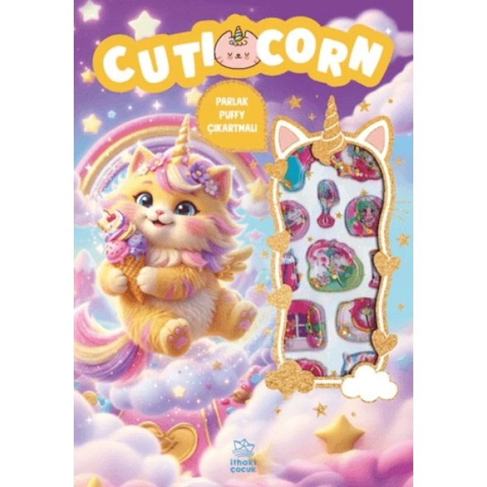 Cuticorn - Puffy Parlak Çıkartmalı Boyama Kitabı