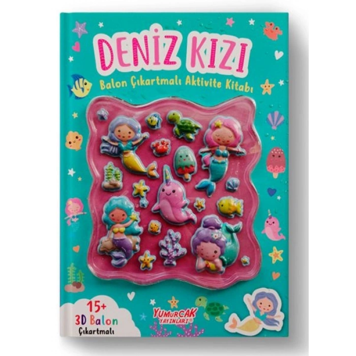 Deniz Kızı Balon Çıkartmalı Aktivite Kitabı