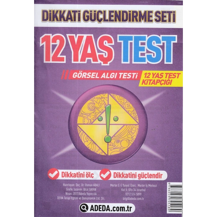 Dikkati Güçlendirme Seti 12 Yaş Test