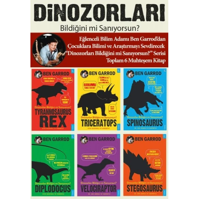 Dinozorları Bildiğini mi Sanıyorsun? (6 Kitaplık Set)