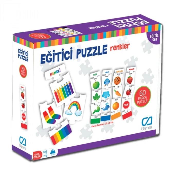 Eğitici Puzzle - Renkler