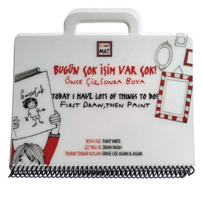 Funny Mat Mini Set - Bugün Çok İşim Var Çok!