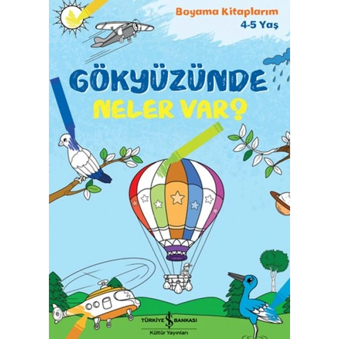 Gökyüzünde Neler Var? - Boyama Kitaplarım 4-5 Yaş