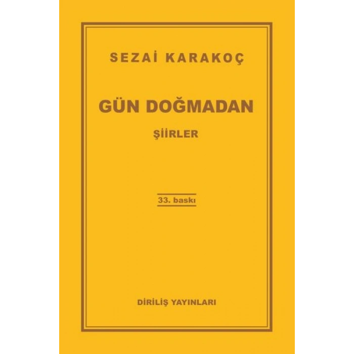 Gün Doğmadan