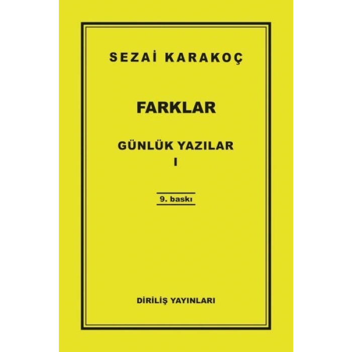 Günlük Yazılar 1 - Farklar