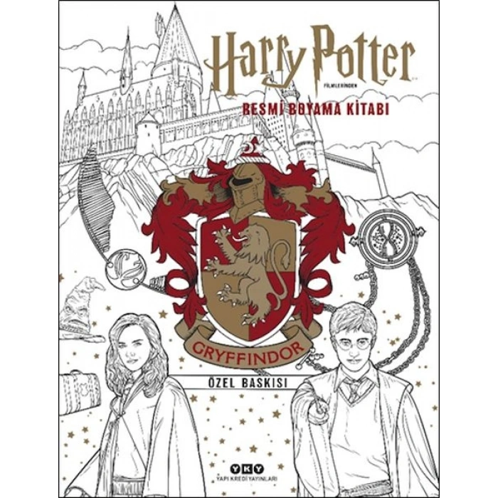 Harry Potter Filmlerinden Resmi Boyama Kitabı – Gryffindor Özel Baskısı