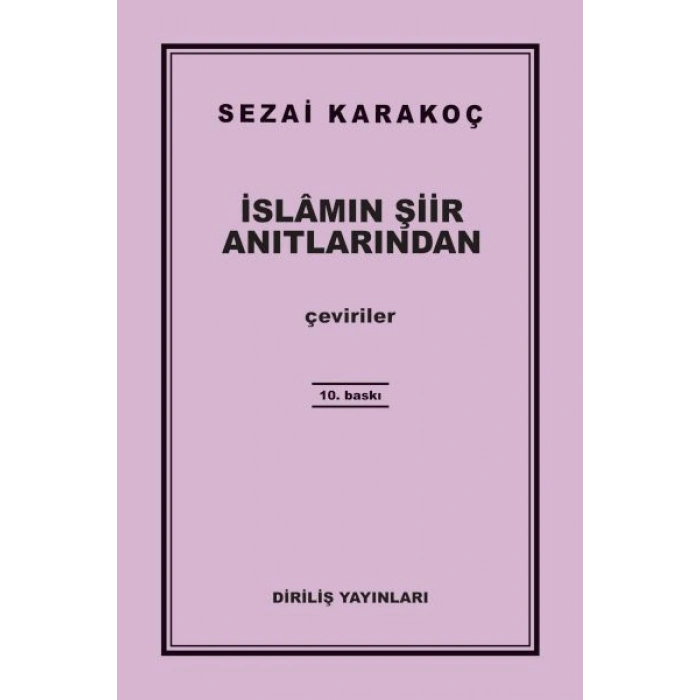 İslamın Şiir Anıtlarından