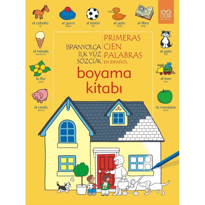 İspanyolca İlk Yüz Sözcük Boyama Kitabı