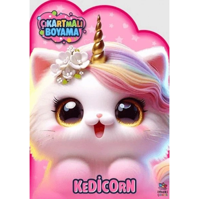 Kedicorn Zamanı - Çıkartmalı Boyama Kitabı