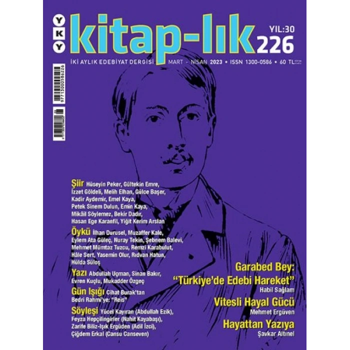 Kitap-lık Sayı 226 - Garabed Bey ve “Türkiye’de Edebi Hareket”