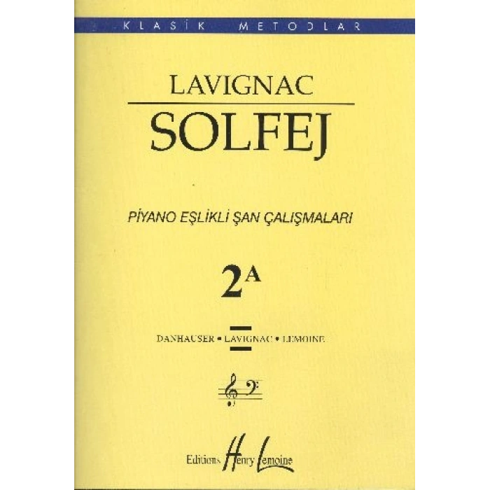 Lavignac Solfej Piyano Eşlikli Şan Çalışmaları 2A