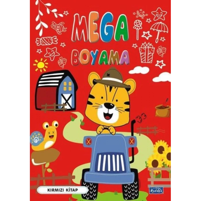 Mega Boyama Kırmızı Kitap