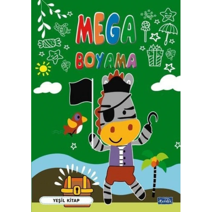 Mega Boyama Yeşil Kitap