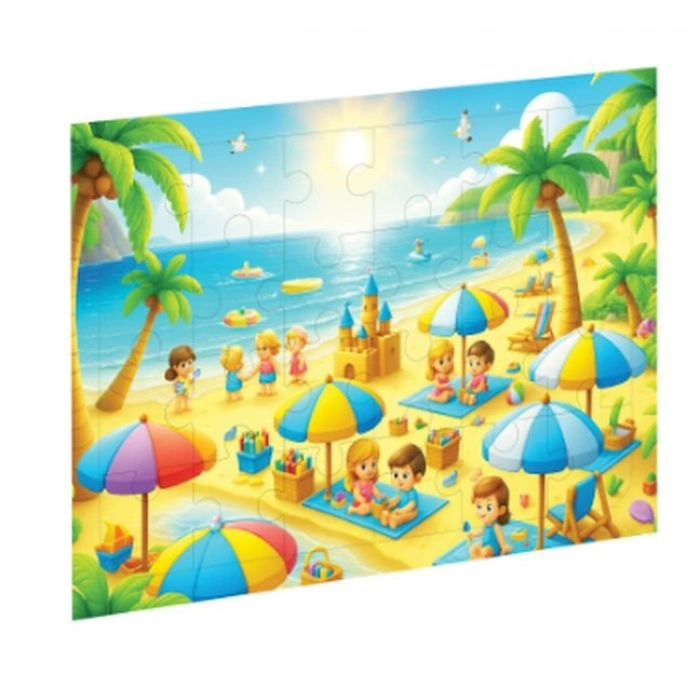 Minyatür Plaj Ahşap Puzzle