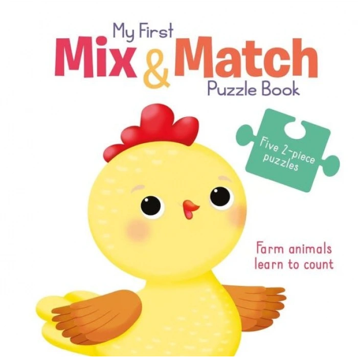 My First Mix & Match Puzzle Book: Farm Animals Learn to Count