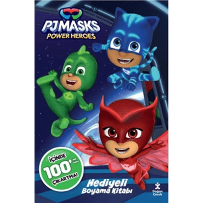 Pj Masks 100+ Çıkartma Hediyeli Boyama Kitabı