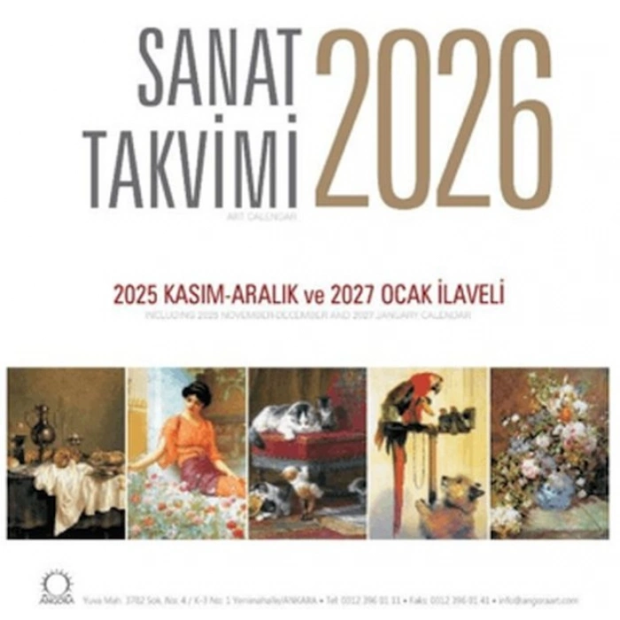 Sanat Takvimi 2026 Duvar Takvimi