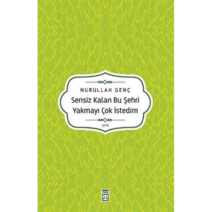 Sensiz Kalan Bu Şehri Yakmayı Çok İstedim