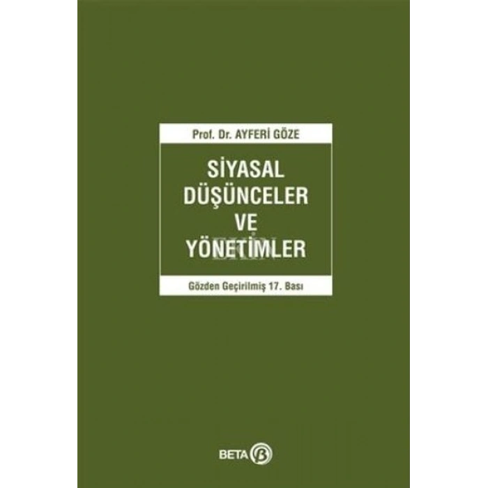 Siyasal Düşünceler ve Yönetimler