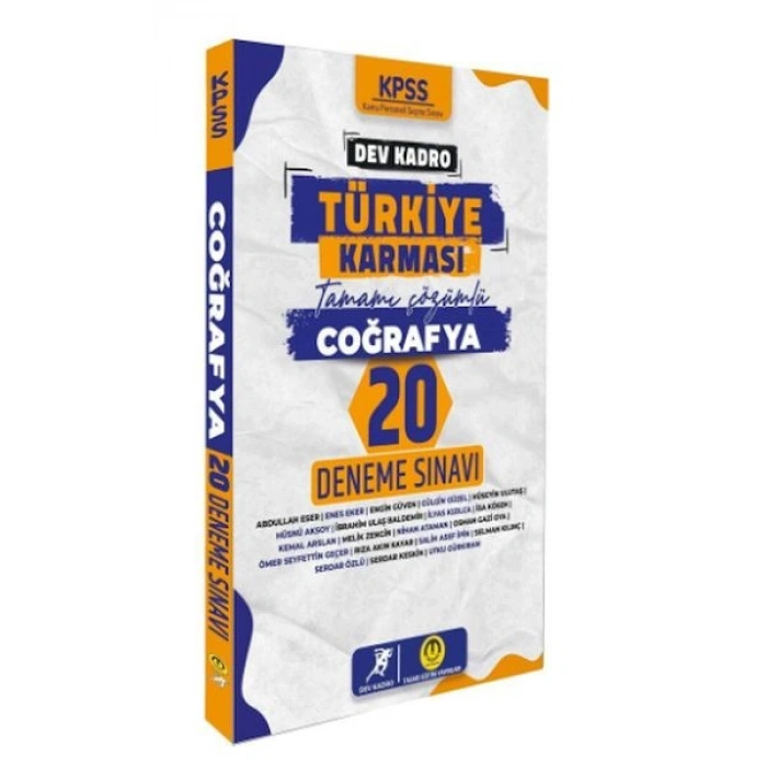 Tasarı Yayınları KPSS Coğrafya Dev Kadro Türkiye Karması 20 Deneme