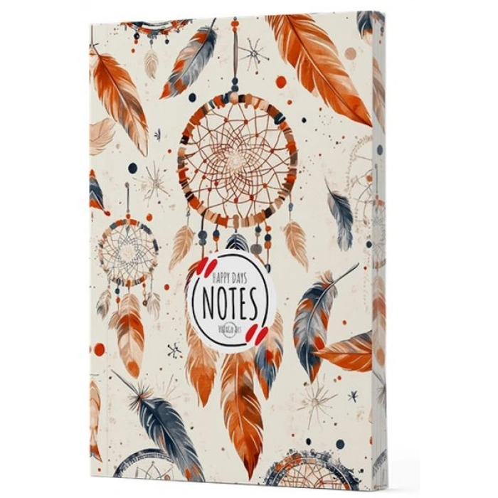 Tüy 5 - Yan Boyamalı Çizgili Defter