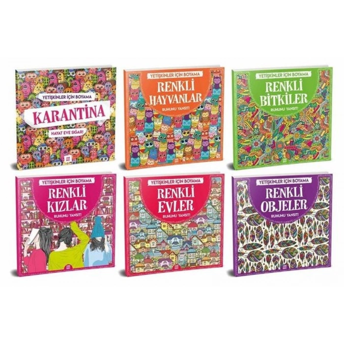 Yetişkinler İçin Boyama Seti 6lı